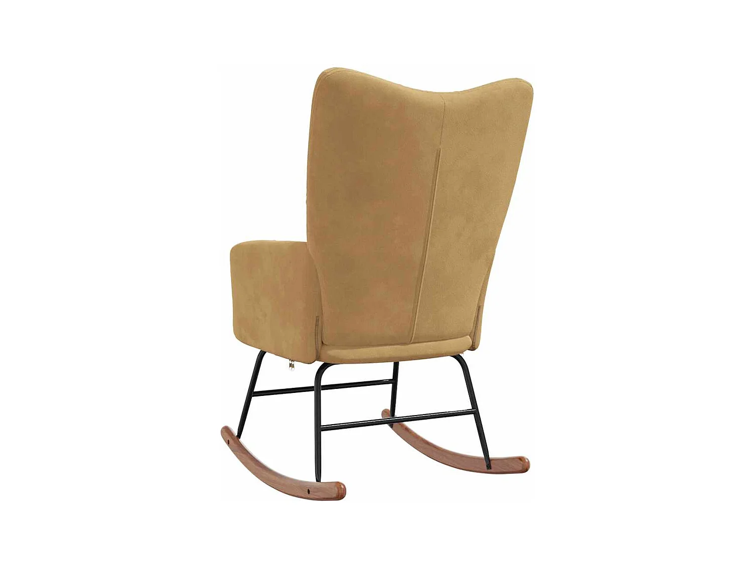 Chaise à bascule Marron Velours