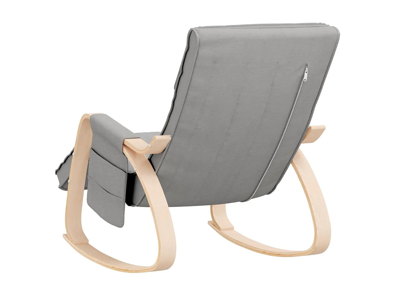 Chaise à bascule Gris clair Tissu