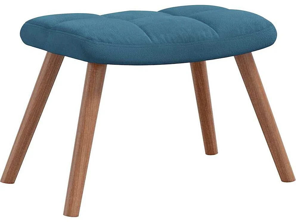 Schommelstoel met voetsteun Blue Velvet