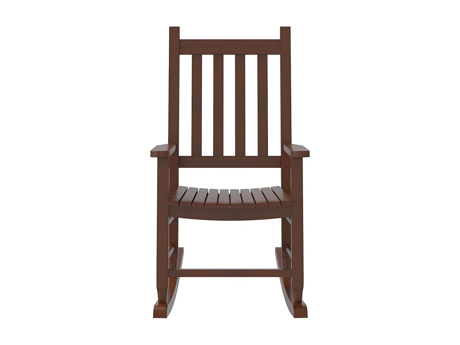 Kinderschaukelstühle im 2er-Set aus braunem massivem Pappelholz