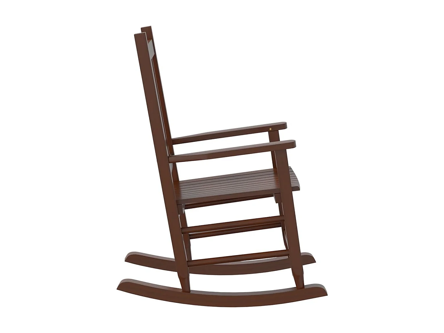 Kinderschaukelstühle im 2er-Set aus braunem massivem Pappelholz