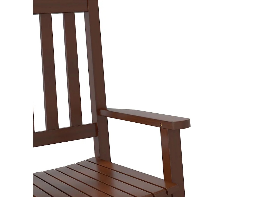 Kinderschaukelstühle im 2er-Set aus braunem massivem Pappelholz