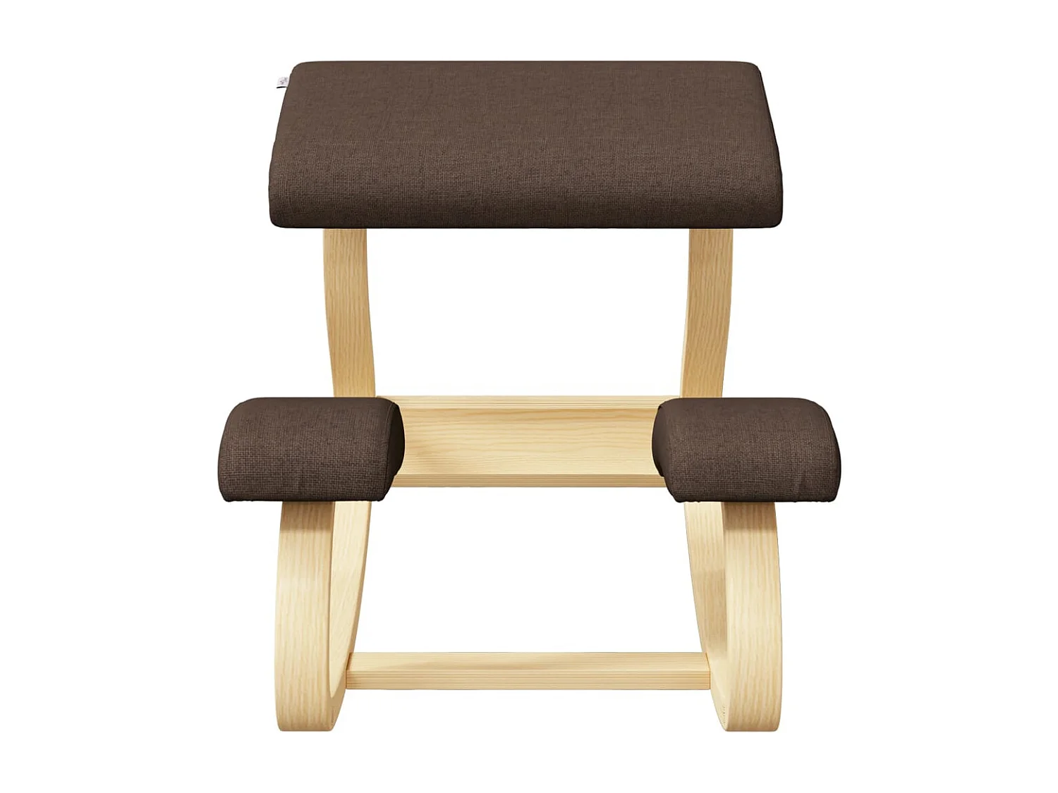 Chaise assis-genoux marron 48x71x51 cm contreplaqué de bouleau