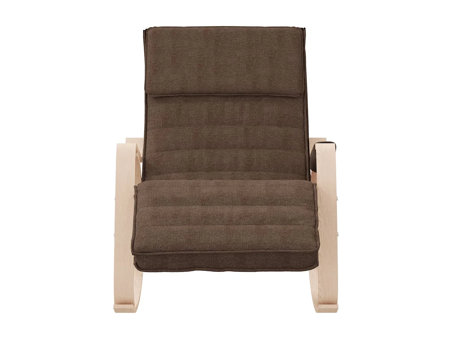 Cadeira de balanço Tecido marrom escuro