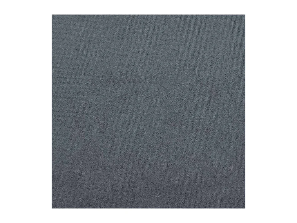Chaise à bascule avec repose-pied Gris foncé Velours