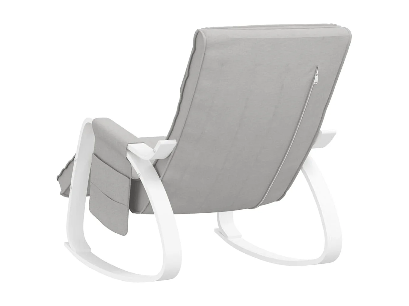 Chaise à bascule Gris clair Tissu