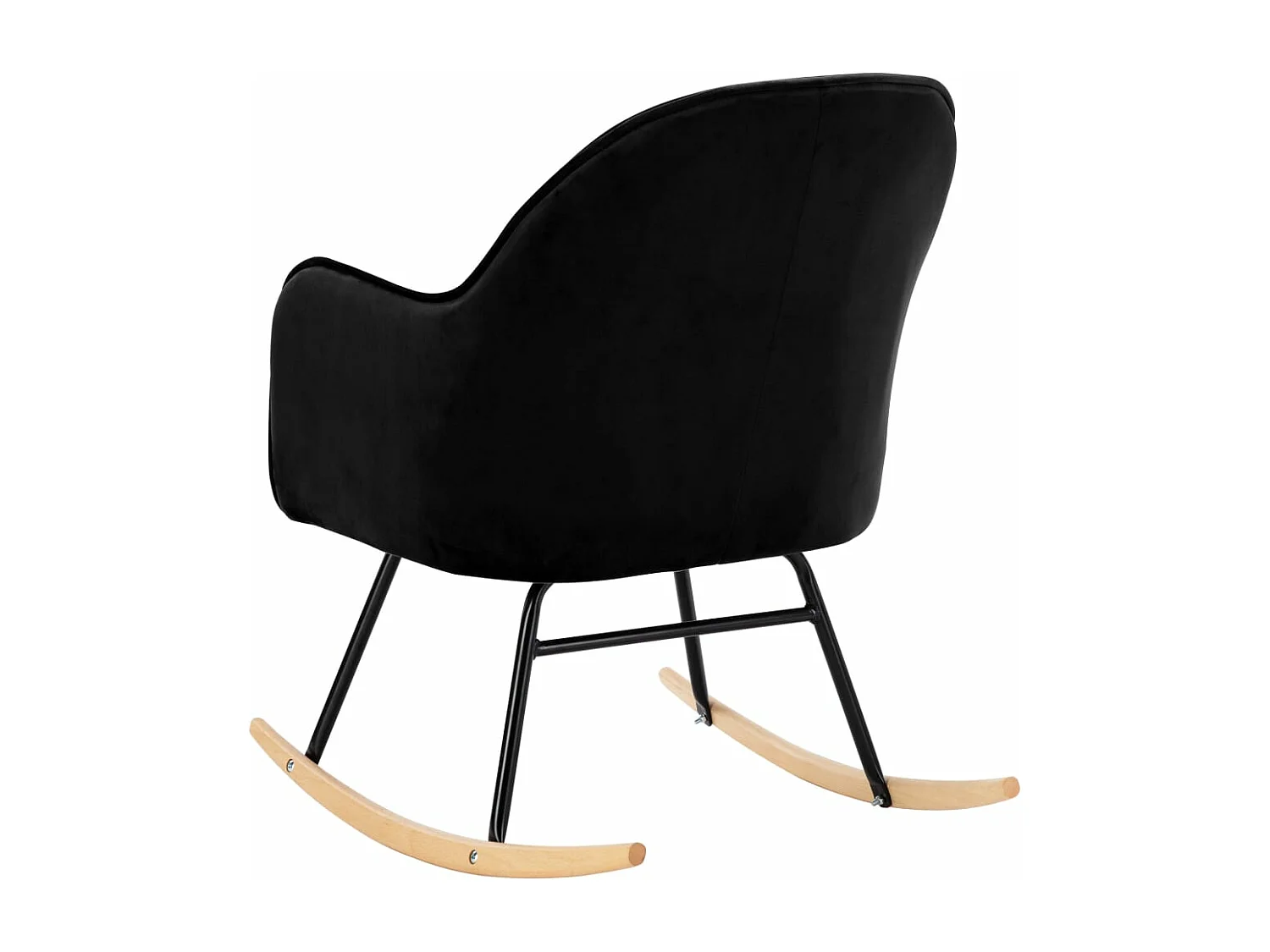 Chaise à bascule Noir Velours