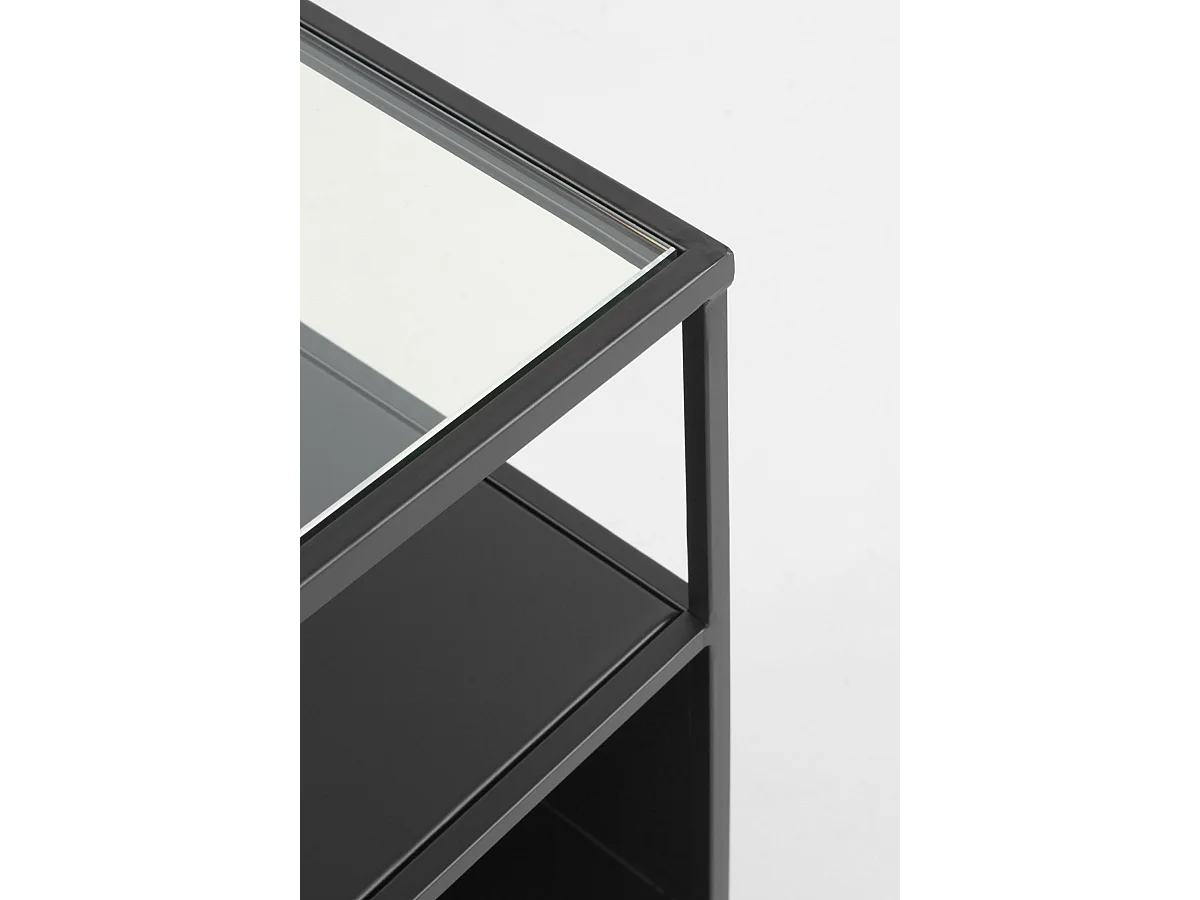 Libreria in metallo nero