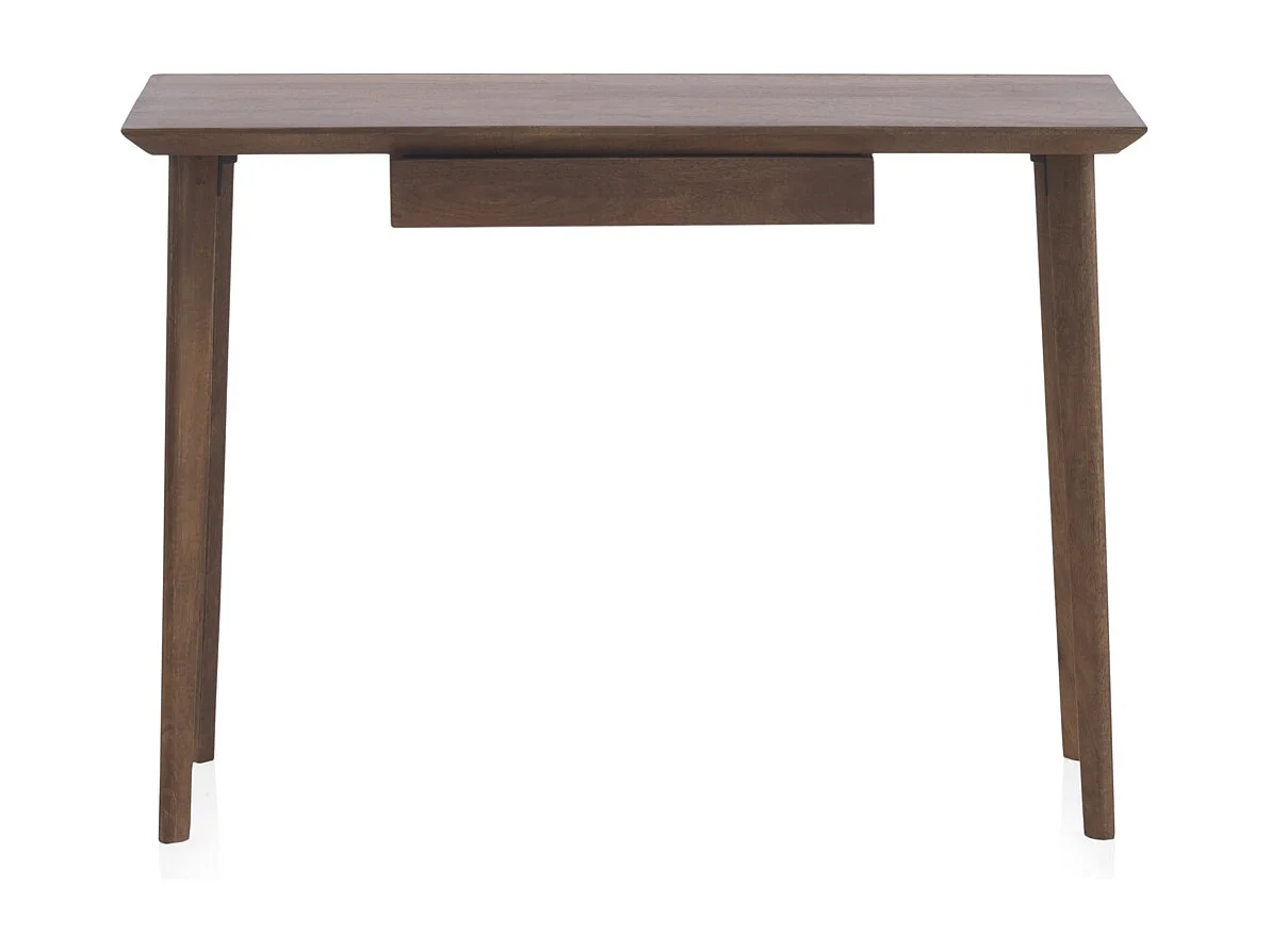 Console avec un tiroir en bois d'acacia massif