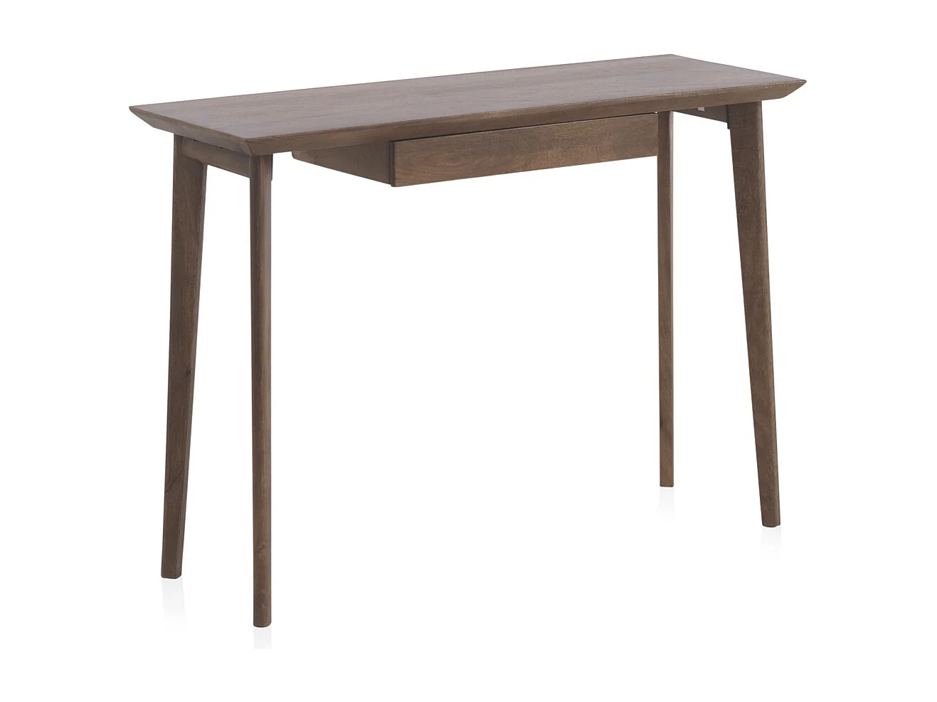 Console avec un tiroir en bois d'acacia massif
