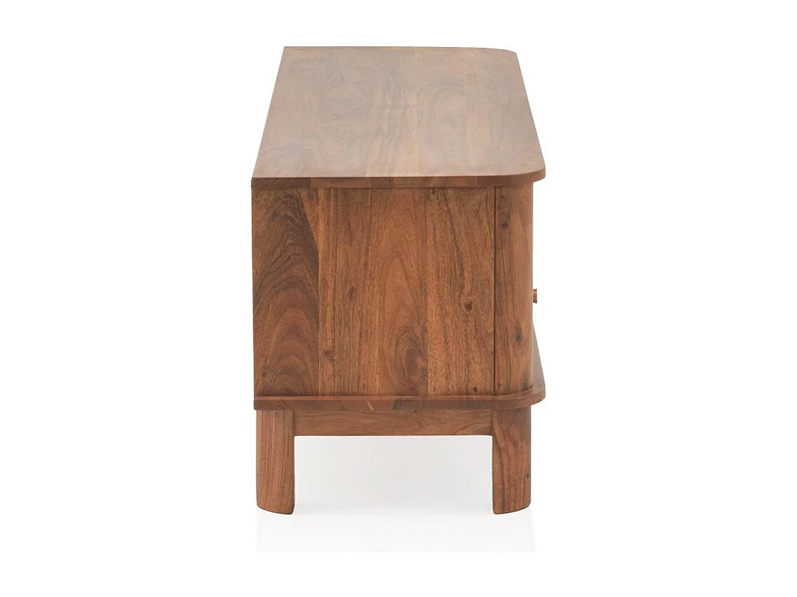 Meuble TV en acacia naturel