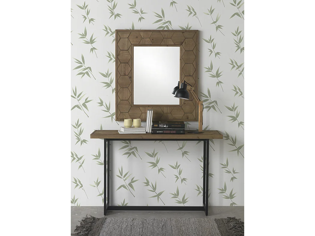 Miroir carré en frêne