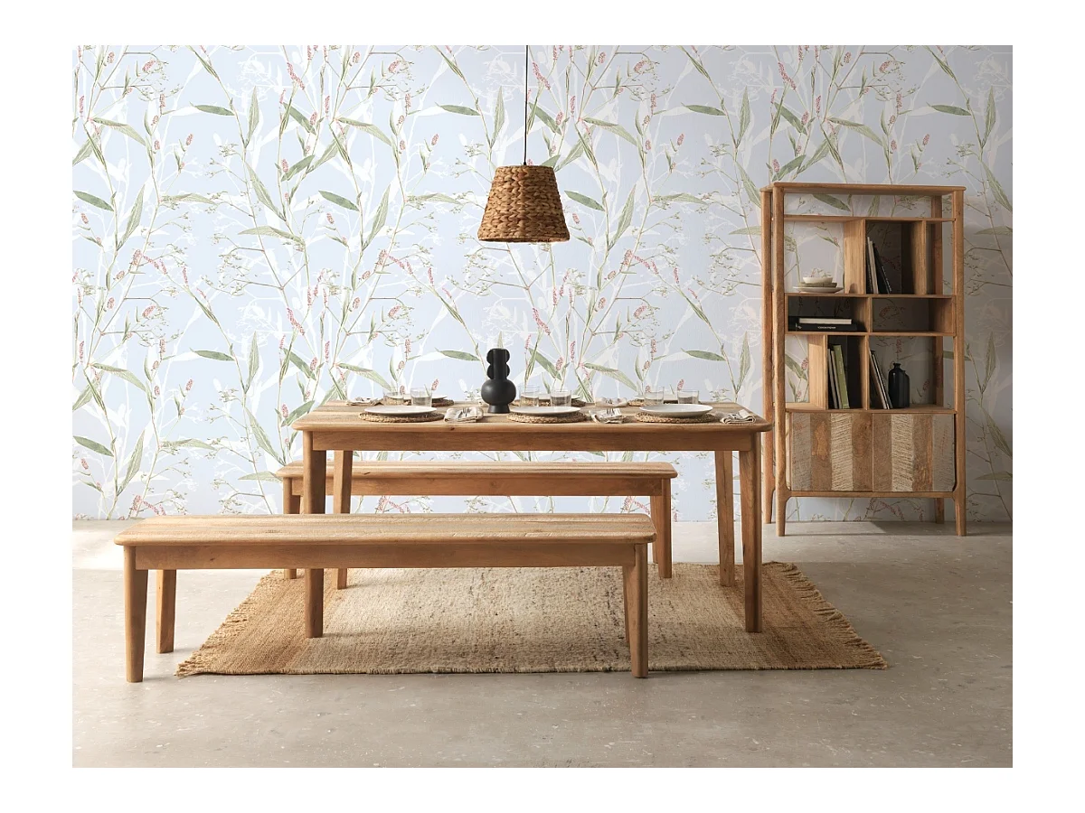 Espejo madera de abeto y hierro