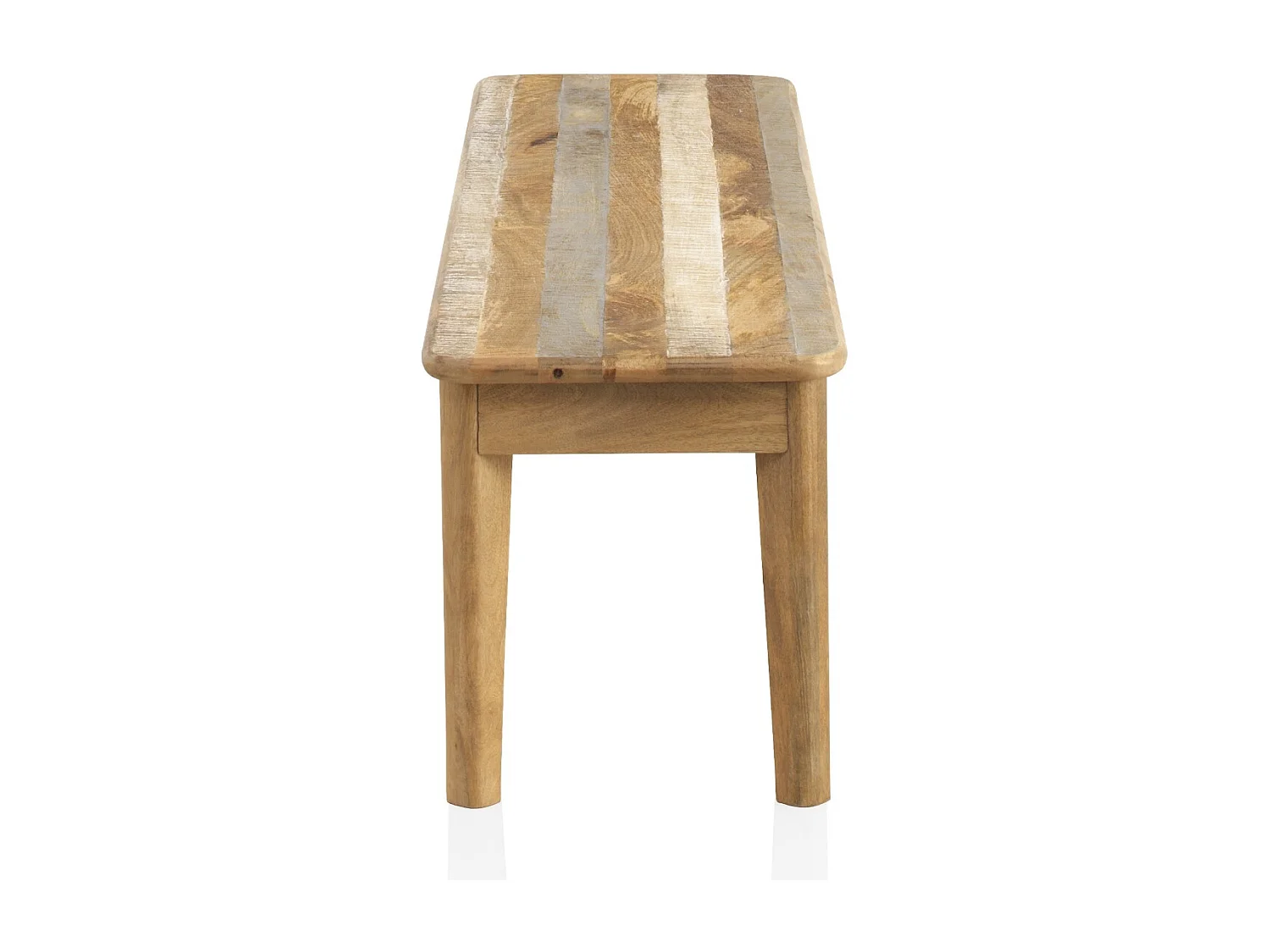 Specchio in legno di abete e ferro