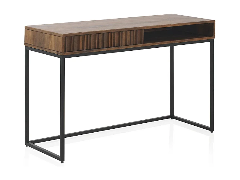 Escritorio con cajón laminado madera maciza de mango