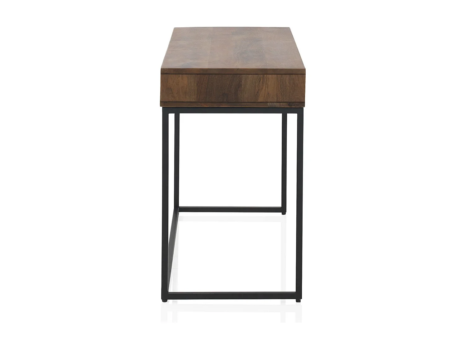 Secretária com gaveta em laminado de madeira maciça de manga