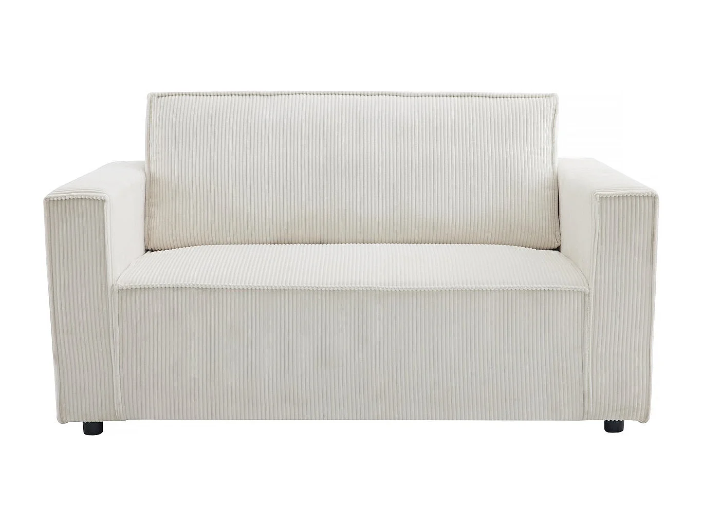 Sofa mit Schlaffunktion aus Cord "Grenelle" - 2-Sitzer - Beige