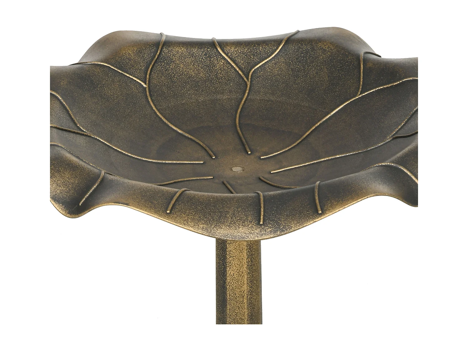 Bain d'oiseaux abreuvoir pour oiseaux mangeoire Ø 50 x 71H cm PP bronze antique