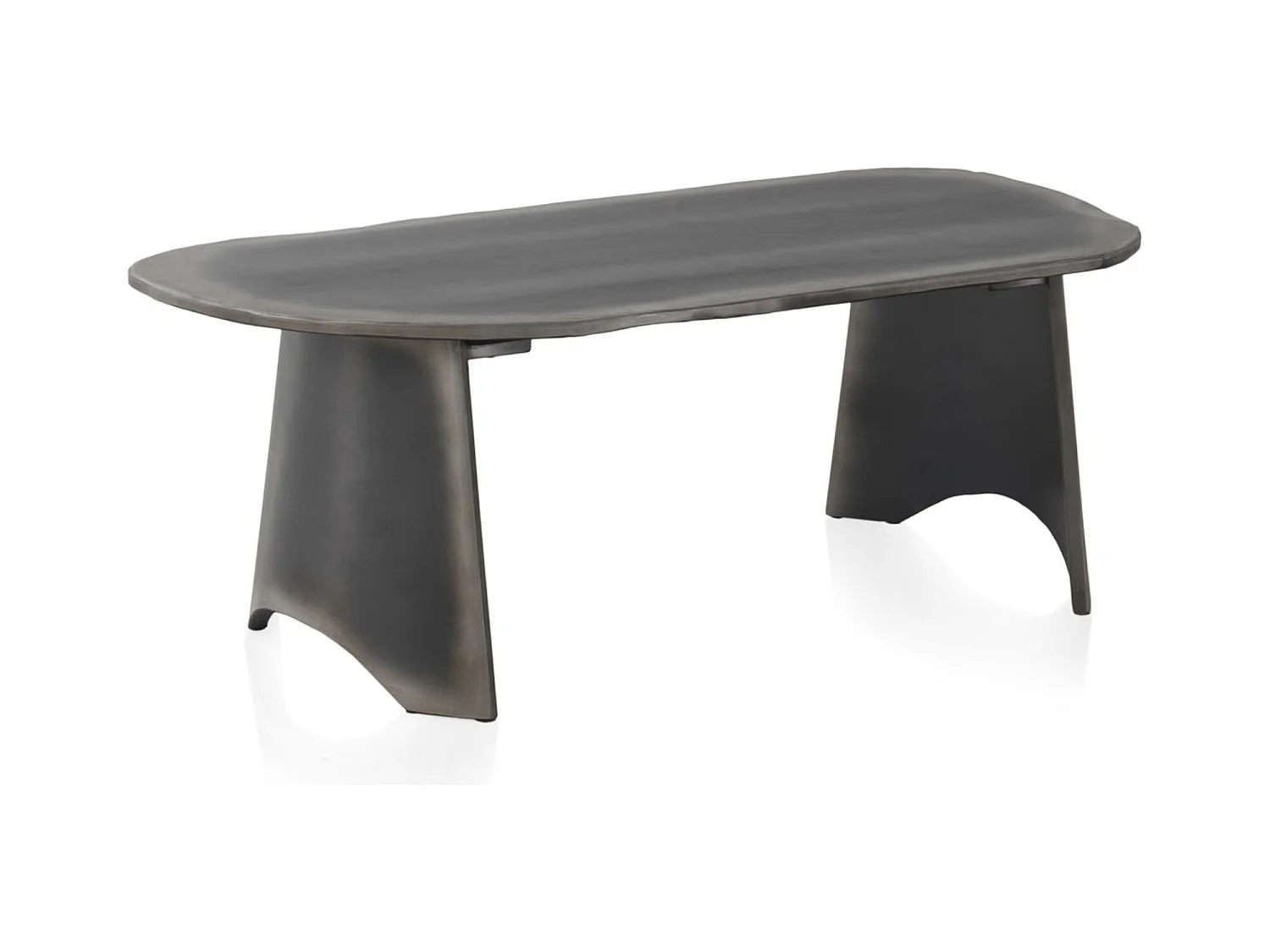 Table basse laquée en couleur métallique
