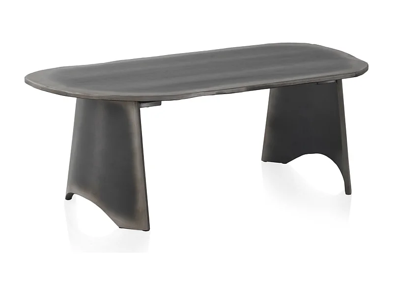 Table basse laquée en couleur métallique