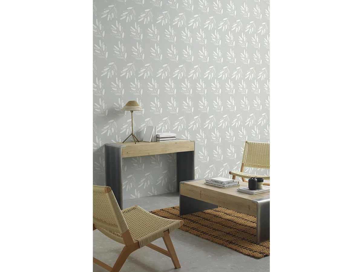 Couchtisch mit Fichtenfurnier und metallfarbig lackierten Seiten