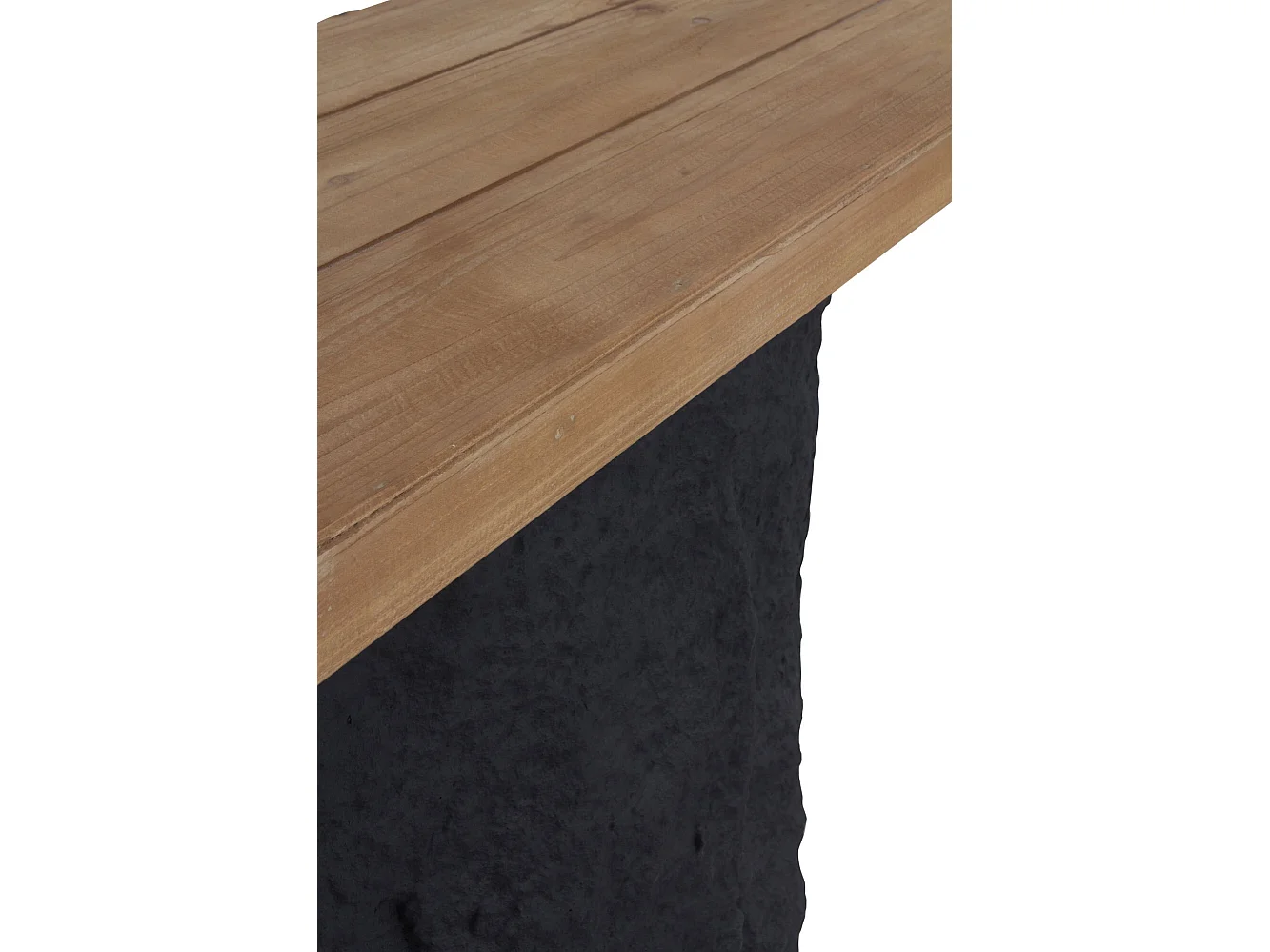 Console en épicéa et socle en polyrésine MgO