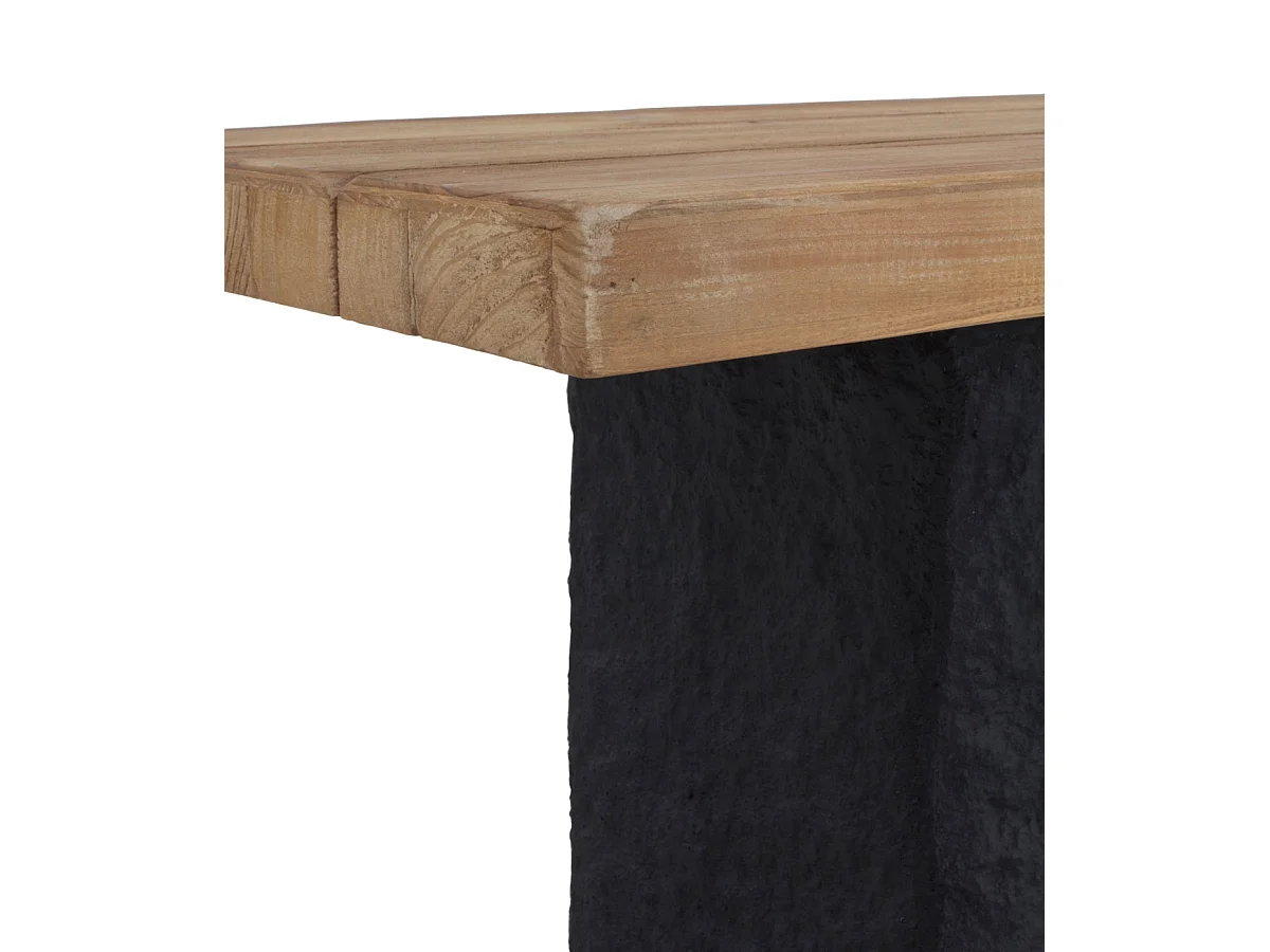 Console en épicéa et socle en polyrésine MgO