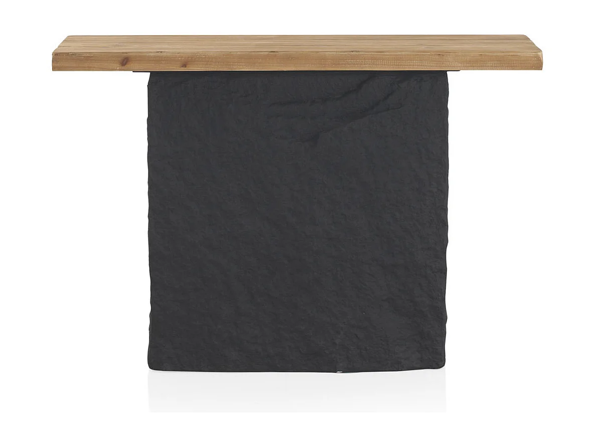 Console en épicéa et socle en polyrésine MgO