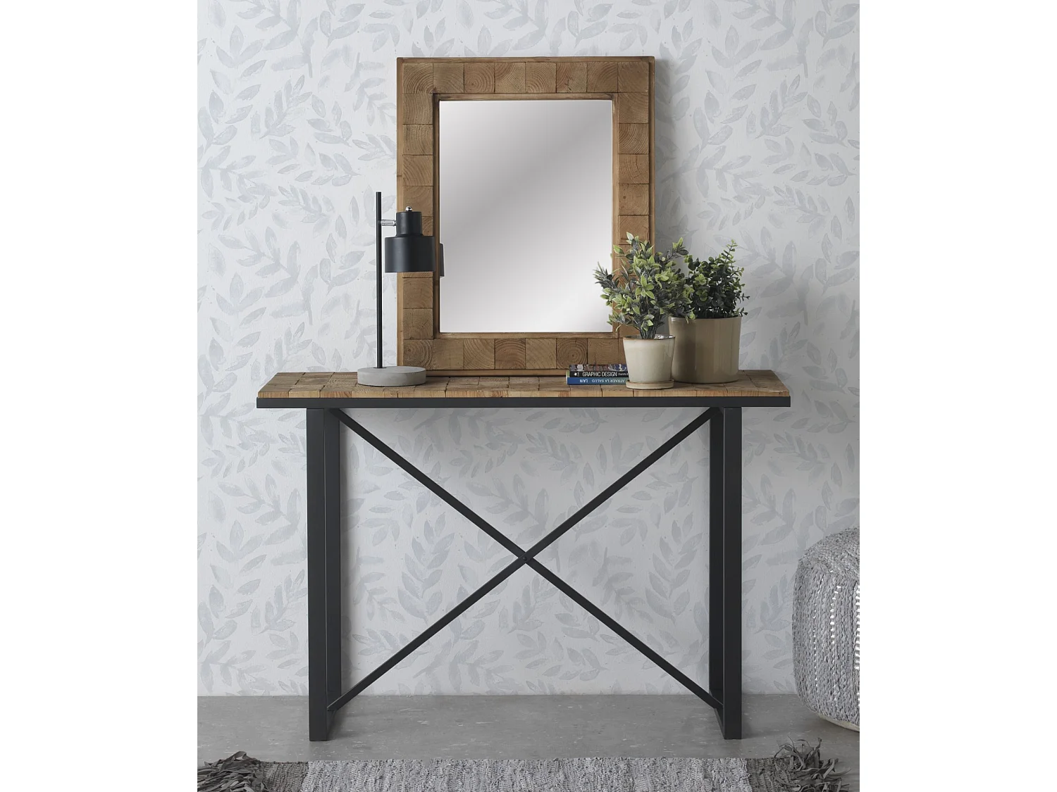 Console en bois massif