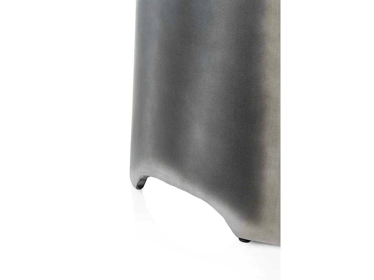 Table console laquée en couleur métallique