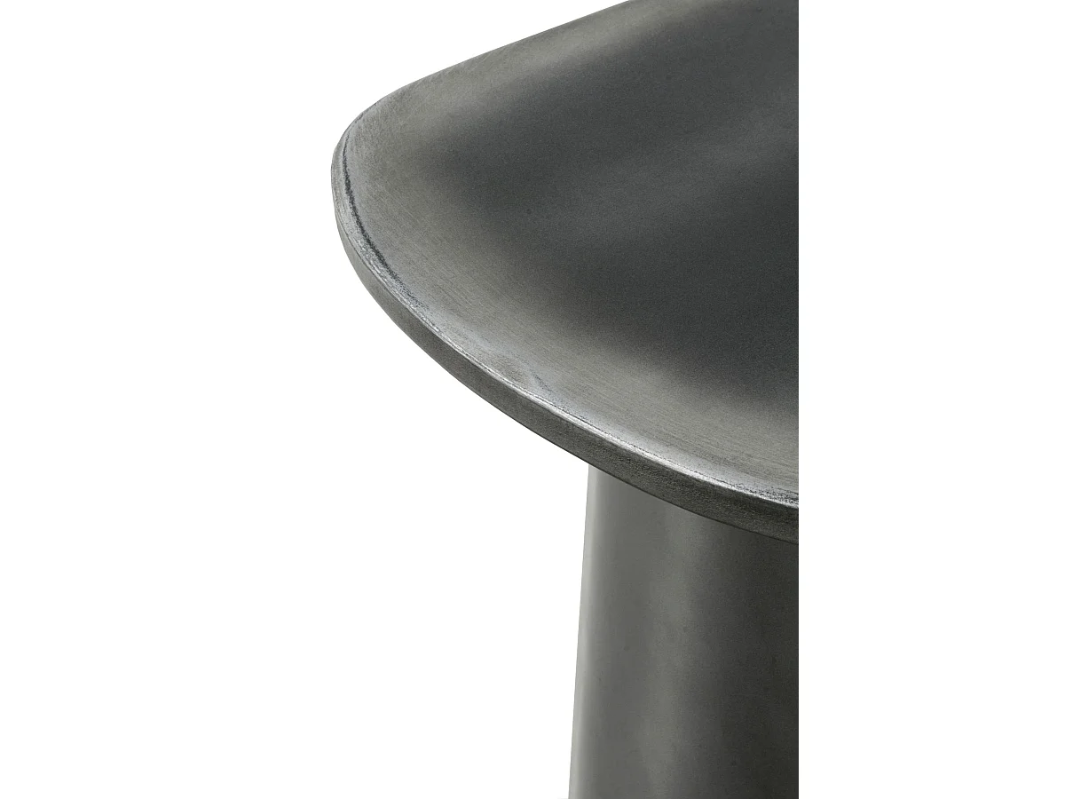 Table console laquée en couleur métallique