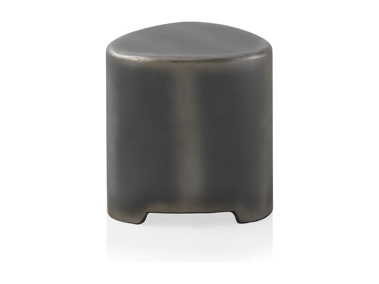 Banco lacado em cor metálica