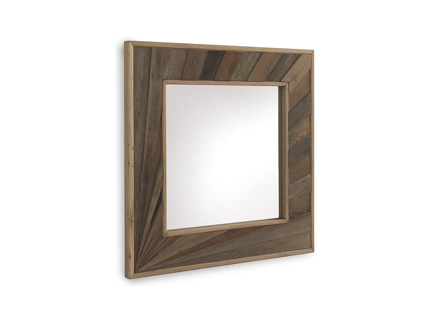 Miroir carré en bois stratifié