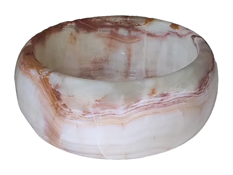 Lavabo de piedra blanca hecho a mano para un baño elegante y sofisticado