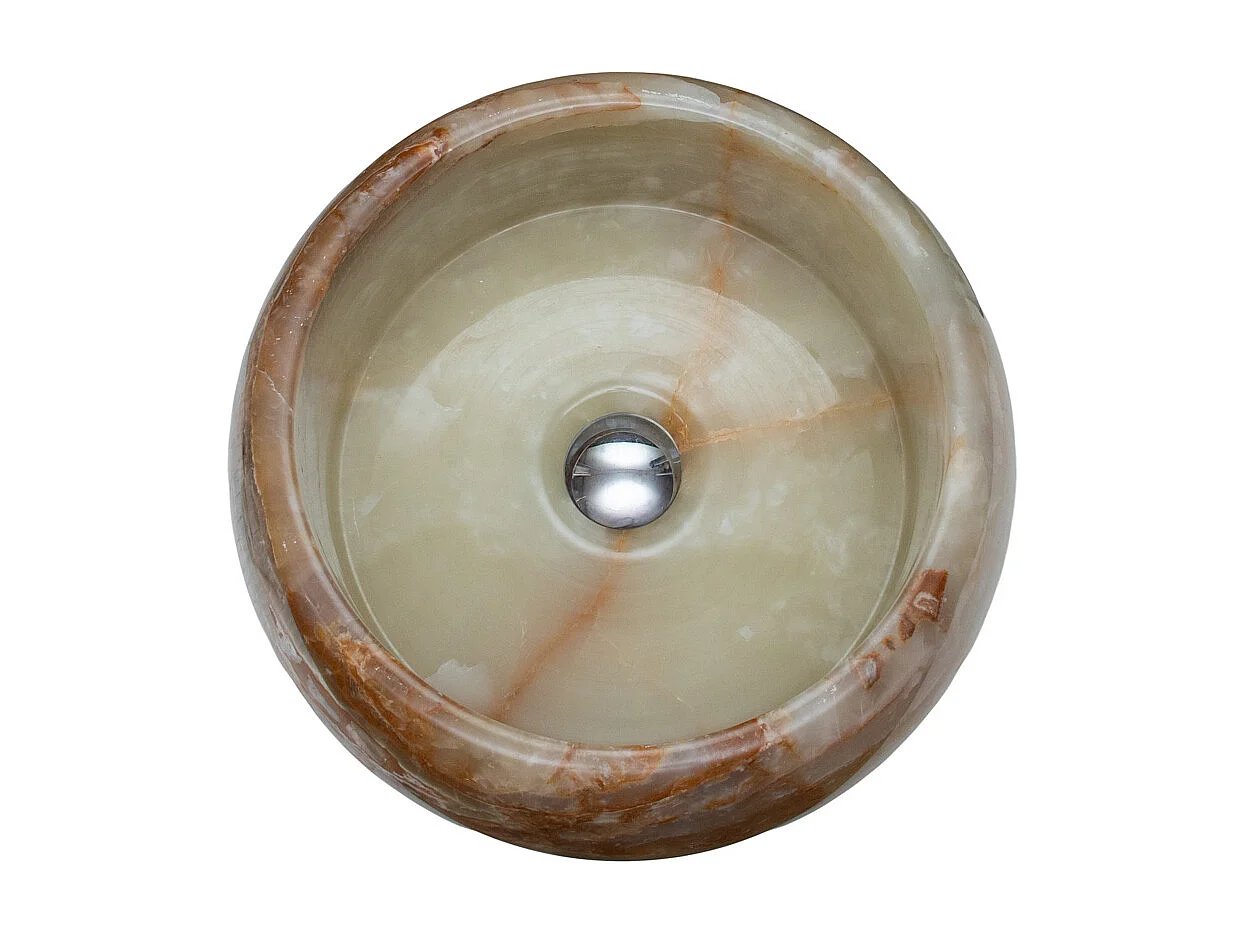 Lavatório redondo de pedra para colocar de 40x40 cm