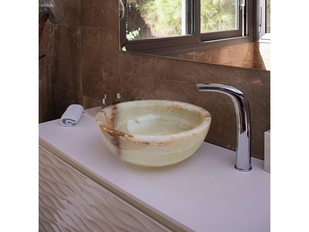 Lavabo de mármol ónix para colocar