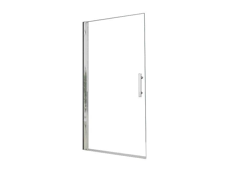 Walkin Porta de duche Bater 1 folha Perfil cromado Vidro Anticalcário 6mm (745-765)x1950mm-AICA