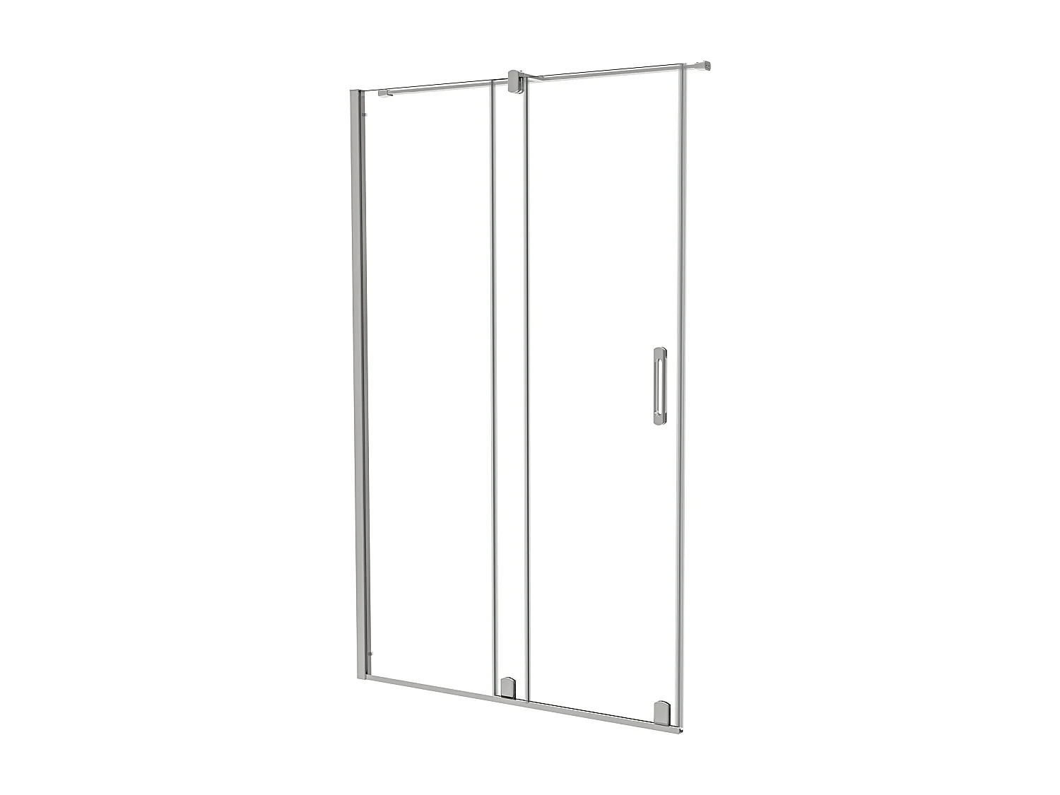 Porta de duche correr Perfil cromado com Barra Vidro Anticalcário 8mm (1180-1200)x1950mm-AICA