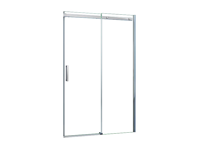 AICA Mampara de Ducha Frontal Corredera,Perfil Cromado,Vidrio Antical 8mm (1310-1350)x1950mm