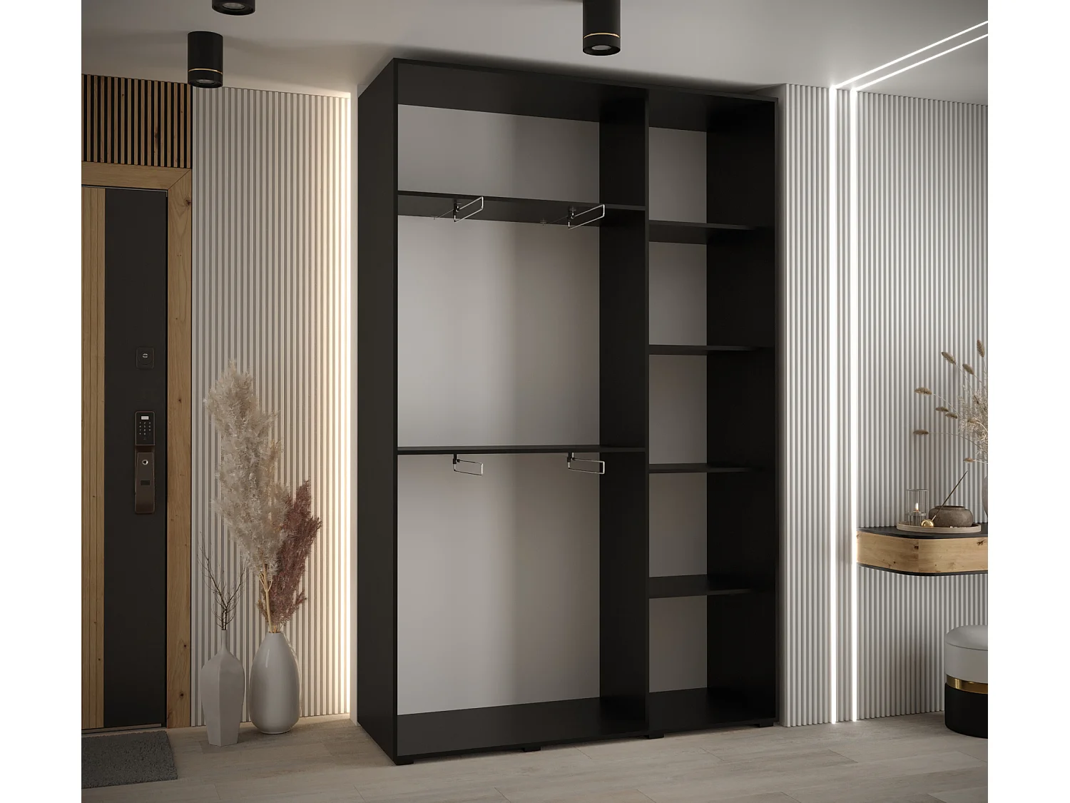ARMOIRE DAVOS 10 À PORTES COULISSANTES 235,2/150/45 3 portes