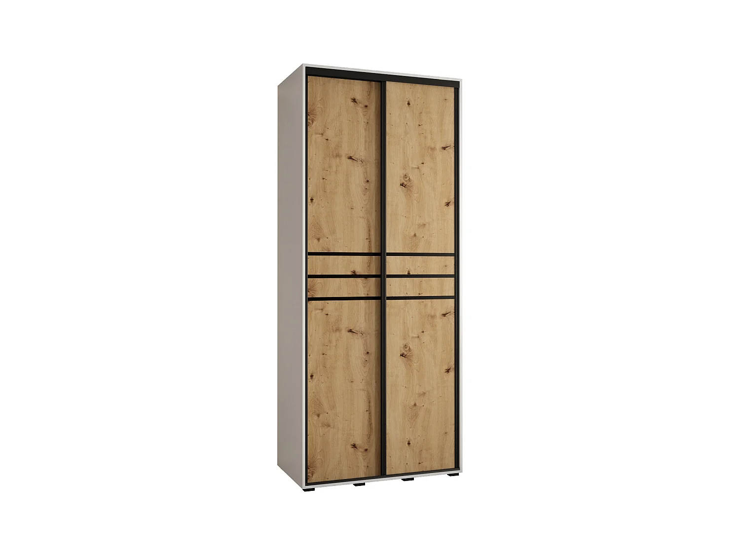ARMOIRE DAVOS 10 À PORTES COULISSANTES 235,2/110/60 2 portes