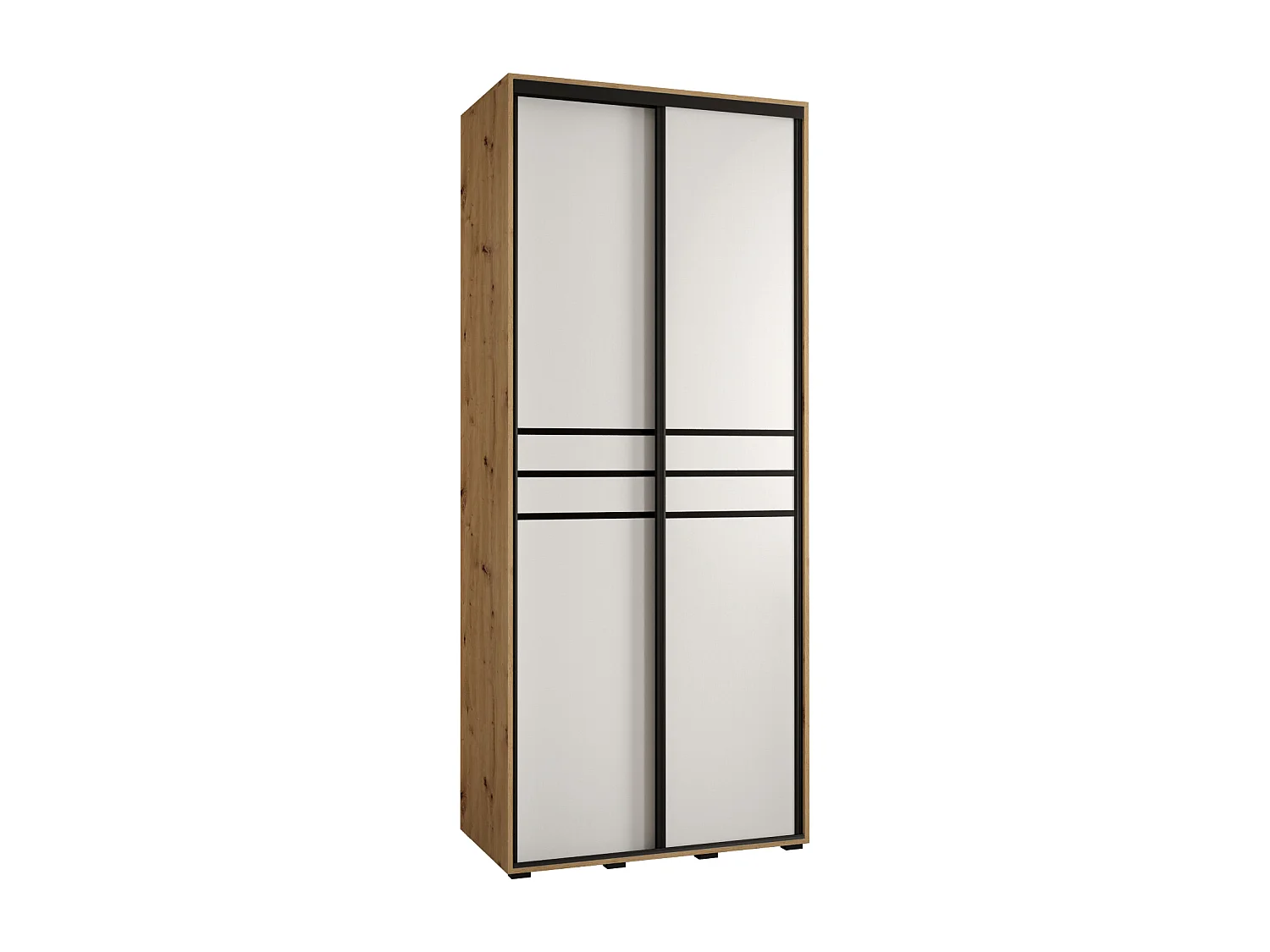 ARMOIRE DAVOS 10 À PORTES COULISSANTES 235,2/120/45 2 portes