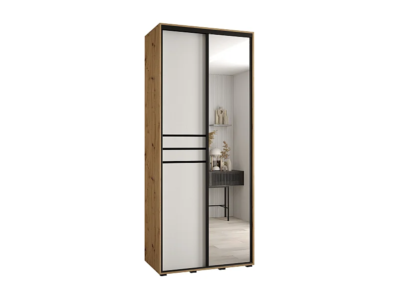 ARMOIRE DAVOS 11 À PORTES COULISSANTES 235,2/120/60 2 portes