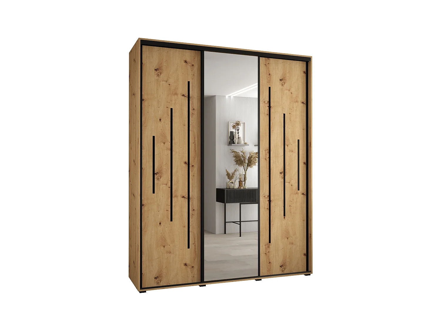 SCHWEBETÜRENSCHRANK 235,2/200/60 3-türig
