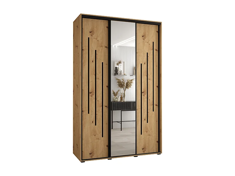 ARMOIRE DAVOS 9 À PORTES COULISSANTES 235,2/150/60 3 portes