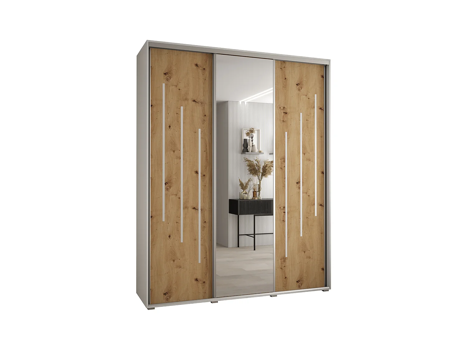 ARMOIRE DAVOS 9 À PORTES COULISSANTES 235,2/200/60 3 portes