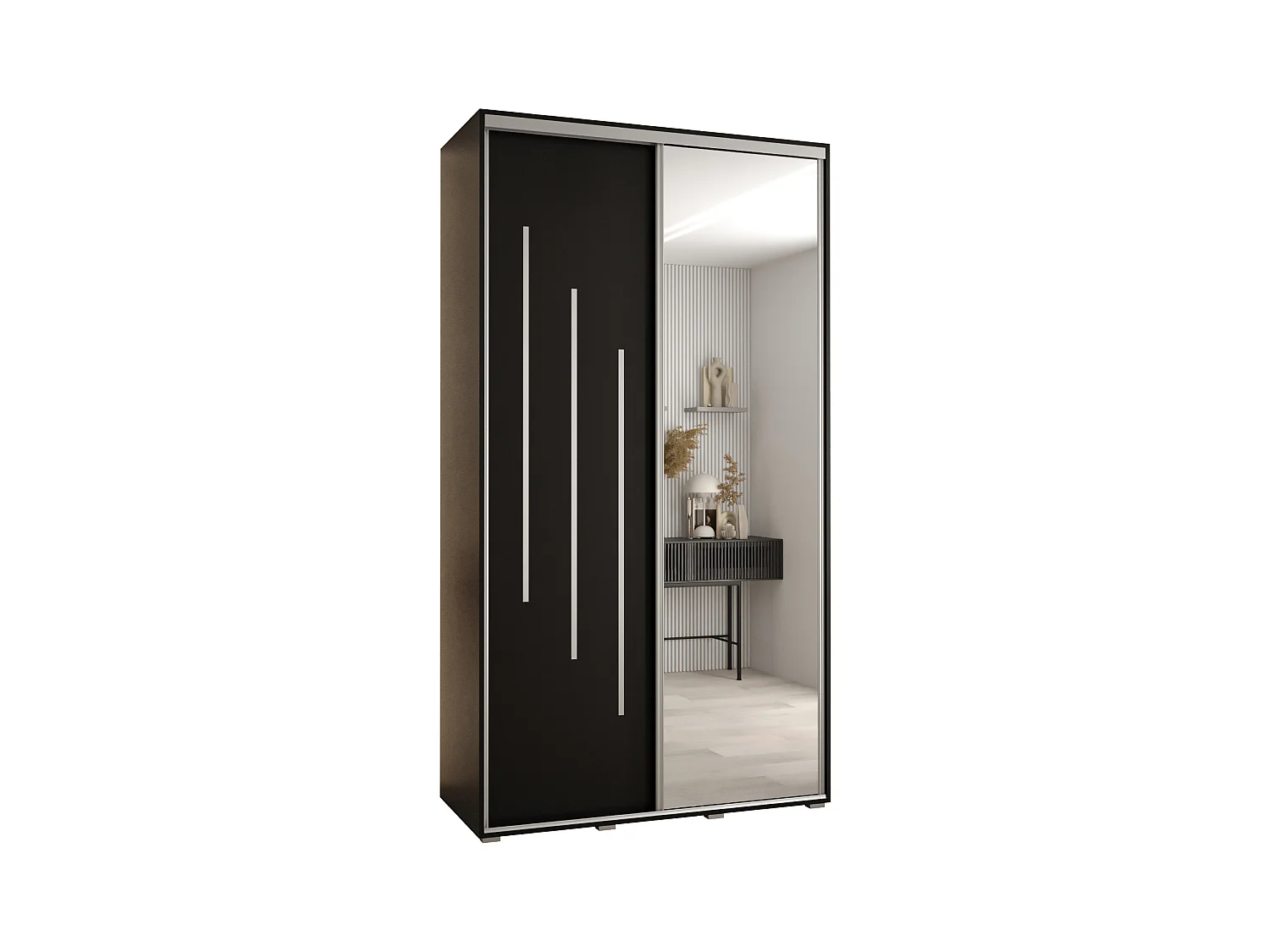 ARMOIRE DAVOS 9 À PORTES COULISSANTES 235,2/140/60 2 portes