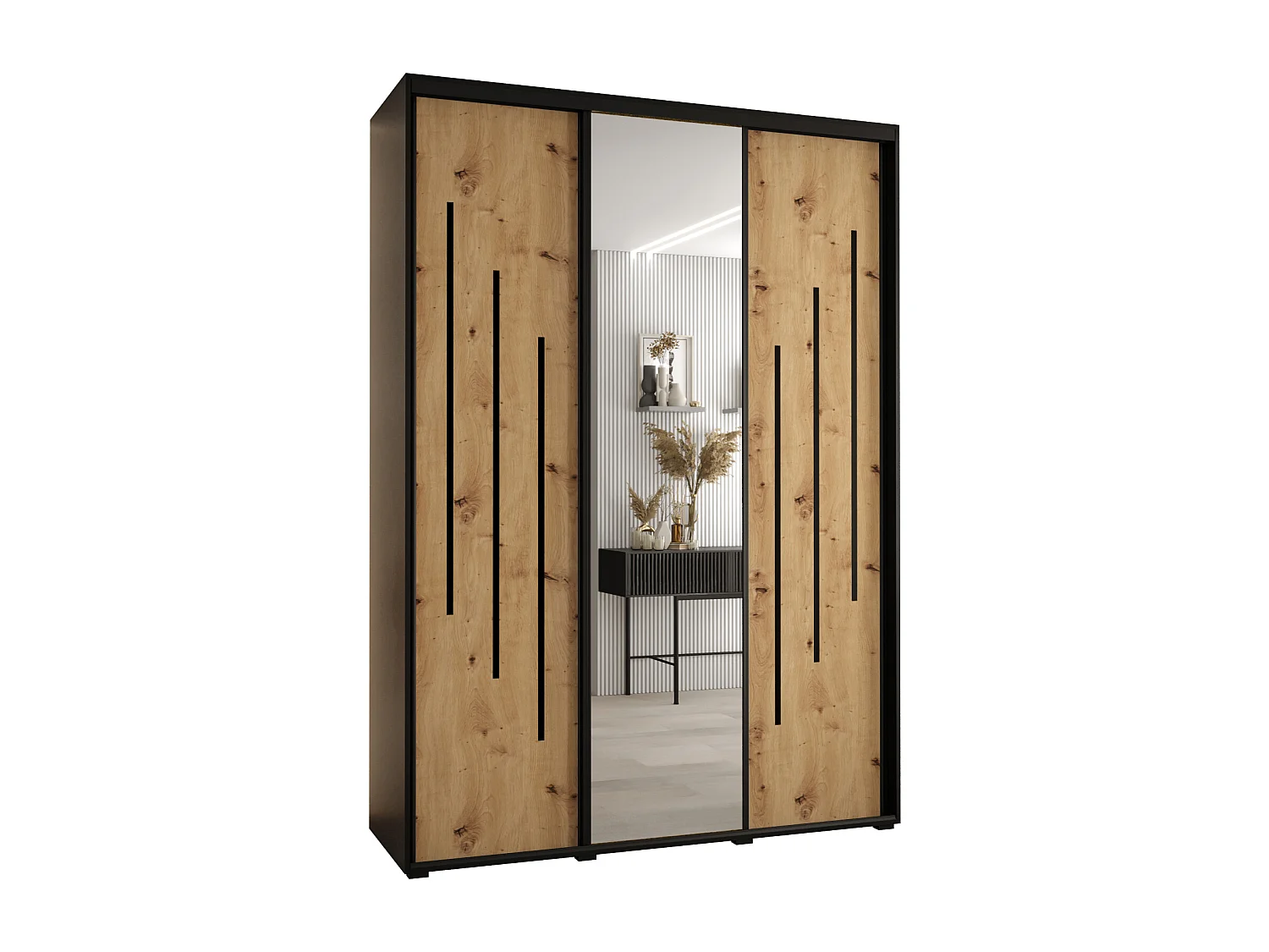 ARMOIRE DAVOS 9 À PORTES COULISSANTES 235,2/170/45 3 portes