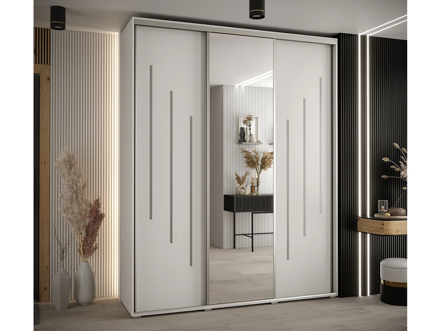 Armadio con ante a battente 235,2/190/60 3-porte