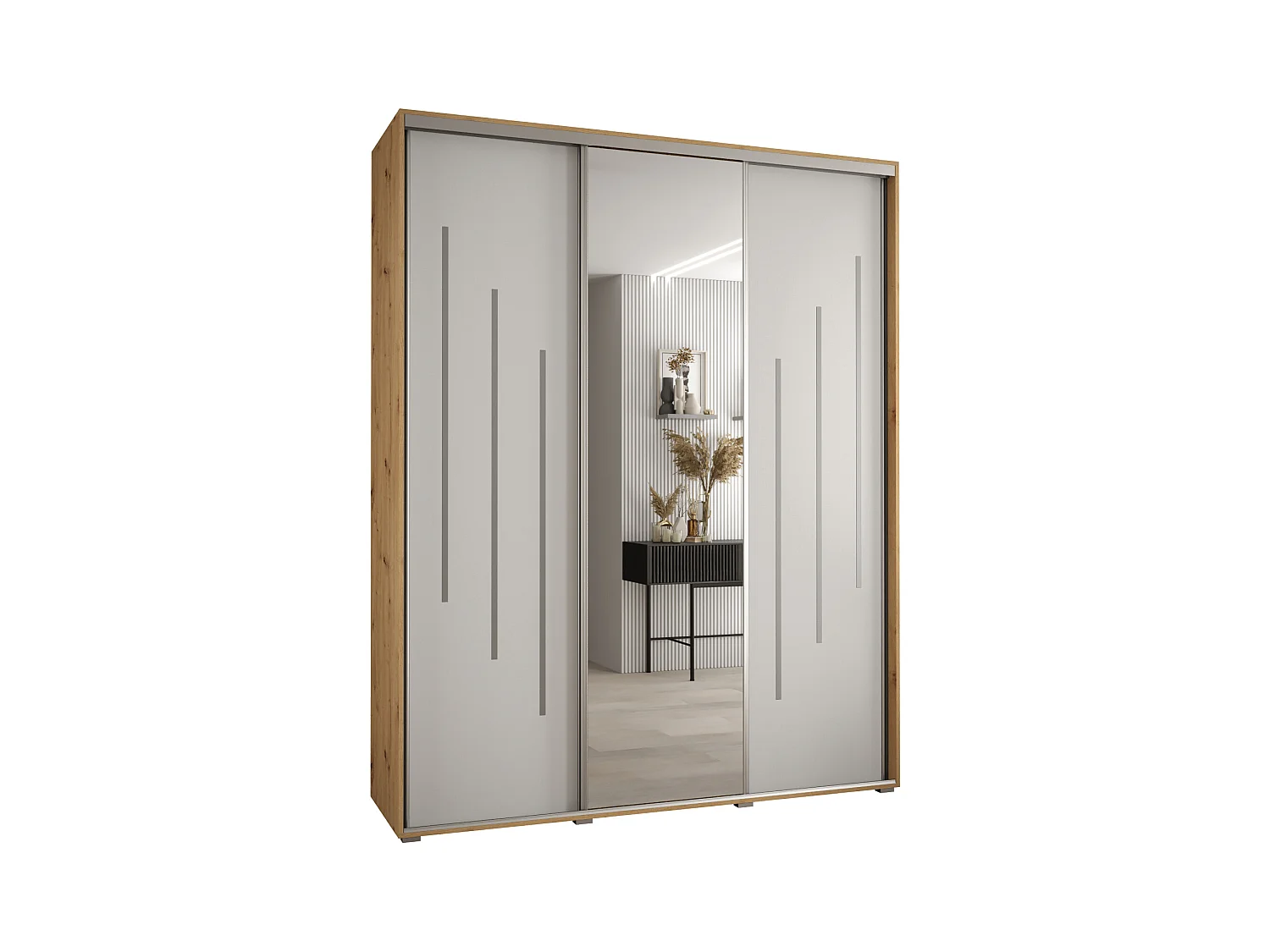 ARMOIRE DAVOS 9 À PORTES COULISSANTES 235,2/190/45 3 portes